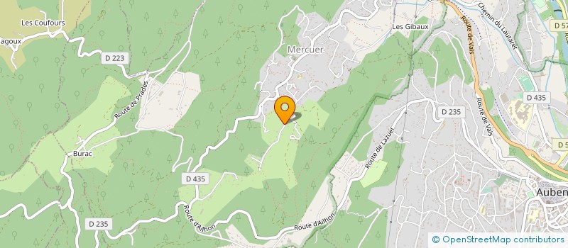 localisation de l'entreprise MONSIEUR ANDRE SIMON  MERCUER