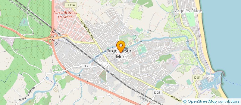 localisation de l'entreprise MONSIEUR ANDRE SIMONET  ARGELES-SUR-MER