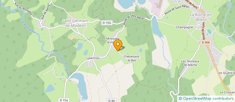 localisation de l'entreprise MONSIEUR ANDRE SIMONOT  LA ROCHE-EN-BRENIL