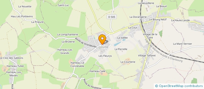 localisation de l'entreprise MONSIEUR ANDRE SIOUVILLE  COUVILLE