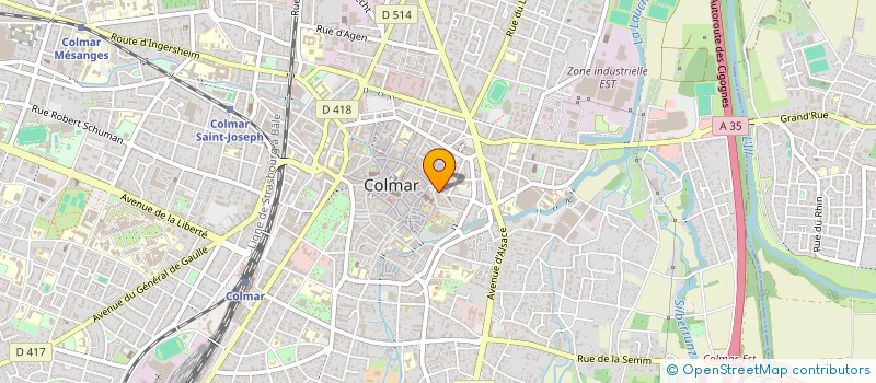 localisation de l'entreprise MONSIEUR ANDRE SITTLER  COLMAR