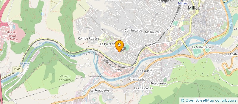 localisation de l'entreprise MONSIEUR ANDRE SOLIGNAC  MILLAU