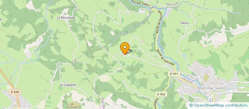 localisation de l'entreprise MONSIEUR ANDRE SOLIGNAC  MARCILLAC-VALLON