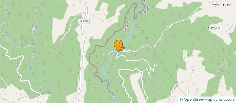 localisation de l'entreprise MONSIEUR ANDRE SOLINHAC  TAUSSAC