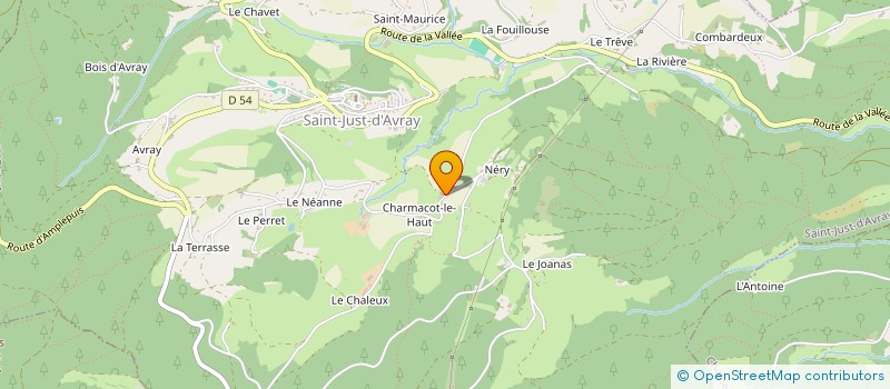 localisation de l'entreprise MONSIEUR ANDRE SONNERY  SAINT JUST D'AVRAY