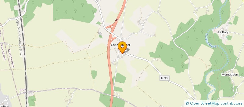 localisation de l'entreprise MONSIEUR ANDRE SOUCHE  CHAUNAY