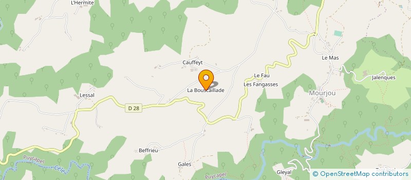 localisation de l'entreprise MONSIEUR ANDRE SOUQUIERE à PUYCAPEL