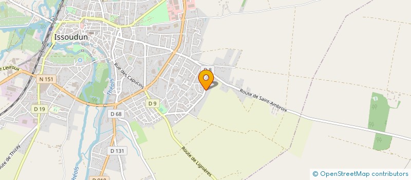 localisation de l'entreprise MONSIEUR ANDRE SOURIAU à ISSOUDUN