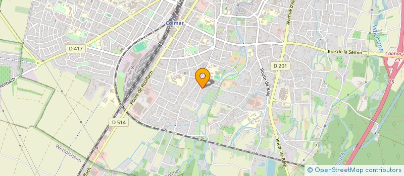 localisation de l'entreprise MONSIEUR ANDRE SPIHLMANN  COLMAR
