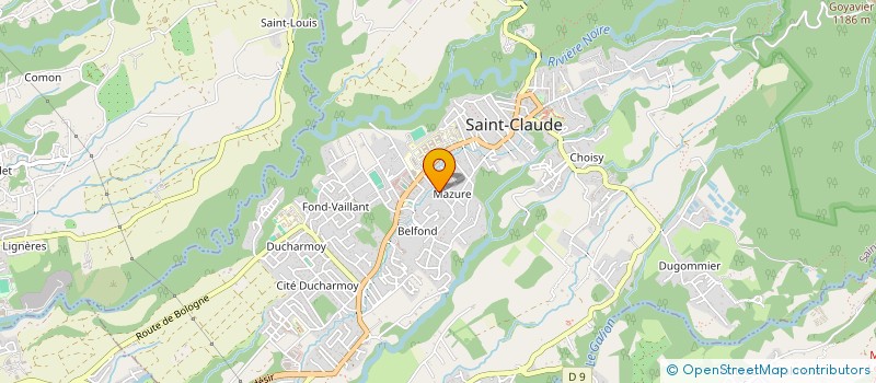localisation de l'entreprise MONSIEUR ANDRE SSOSSE à SAINT-CLAUDE