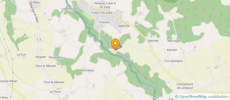 localisation de l'entreprise MONSIEUR ANDRE STEPHAN  PLOUGONVEN