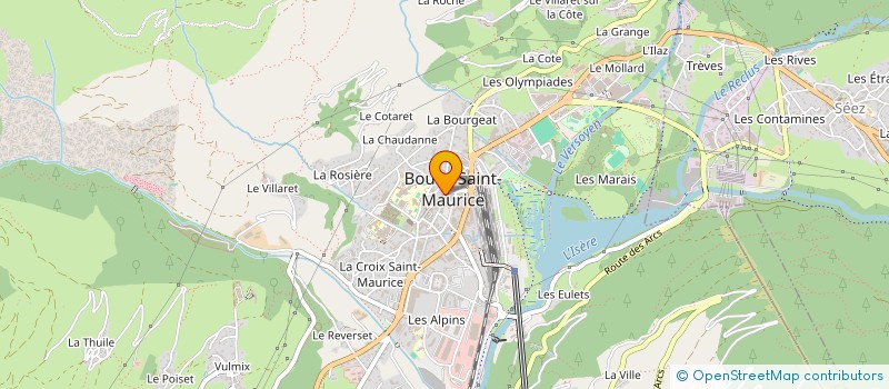 localisation de l'entreprise MONSIEUR ANDRE SYLVESTRE  BOURG-SAINT-MAURICE