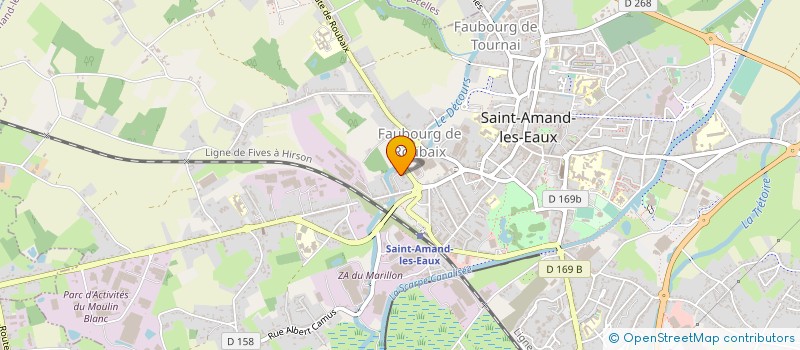 localisation de l'entreprise MONSIEUR ANDRE SYMPHORIEN  SAINT-AMAND-LES-EAUX