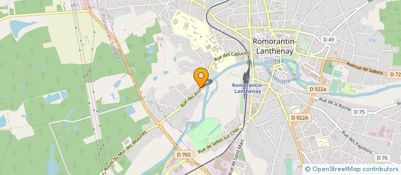 localisation de l'entreprise MONSIEUR ANDRE SZAFRANIEC à ROMORANTIN-LANTHENAY