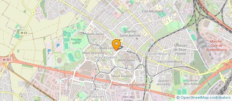 localisation de l'entreprise MONSIEUR ANDRE TCHOUANGUE NGUELE  SCHILTIGHEIM