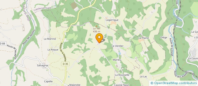 localisation de l'entreprise MONSIEUR ANDRE TERRIER  CAUSSE-ET-DIEGE