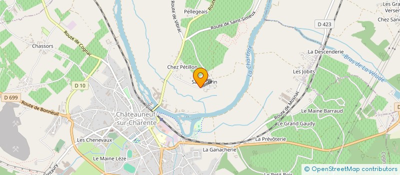 localisation de l'entreprise MONSIEUR ANDRE THAMAIN à CHATEAUNEUF-SUR-CHARENTE