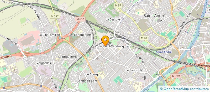 localisation de l'entreprise MONSIEUR ANDRE THESSE à LAMBERSART
