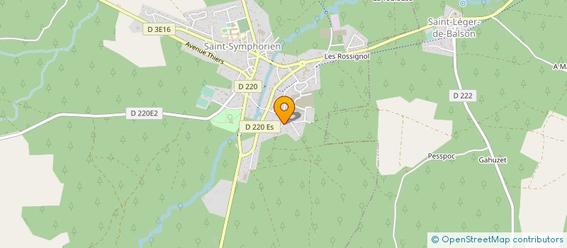 localisation de l'entreprise MONSIEUR ANDRE THEVENIN à SAINT-SYMPHORIEN