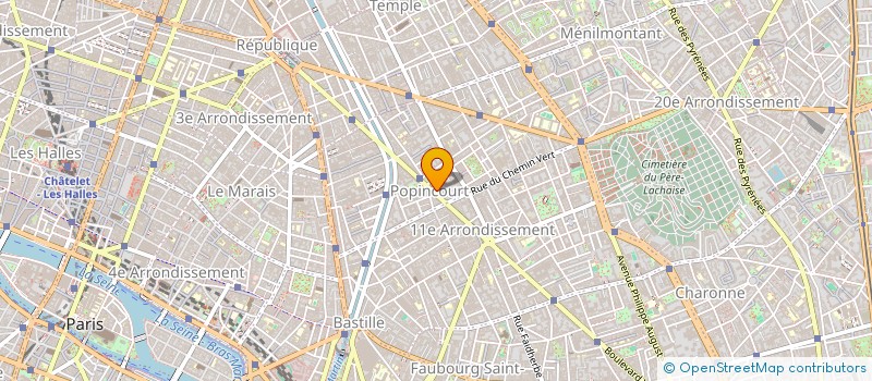 localisation de l'entreprise MONSIEUR ANDRE THEVON à PARIS