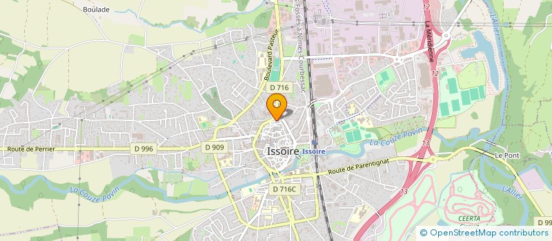 localisation de l'entreprise MONSIEUR ANDRE THIALLIER  ISSOIRE