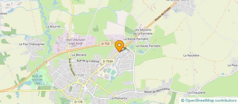 localisation de l'entreprise MONSIEUR ANDRE THIBAUD à LEGE