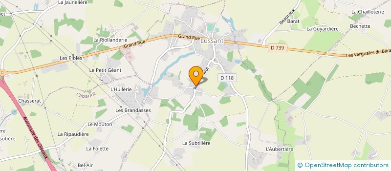 localisation de l'entreprise MONSIEUR ANDRE THIBAUDAULT à LUSSANT
