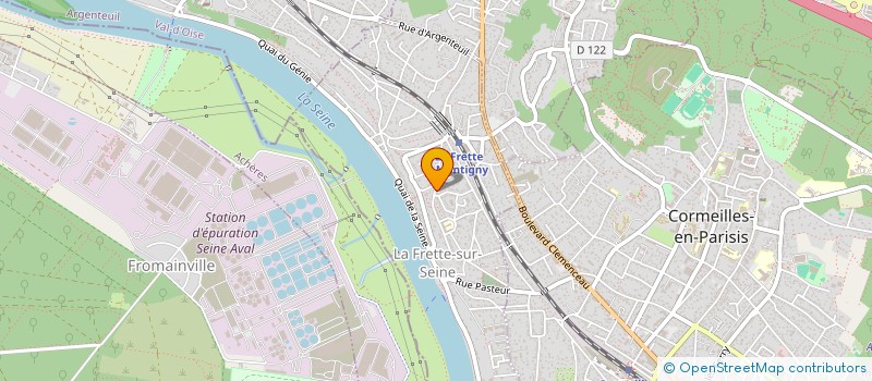 localisation de l'entreprise MONSIEUR ANDRE THIEBAUT  LA FRETTE-SUR-SEINE