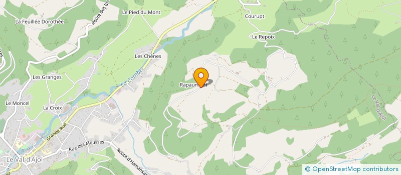 localisation de l'entreprise MONSIEUR ANDRE THIERY  LE VAL-D'AJOL