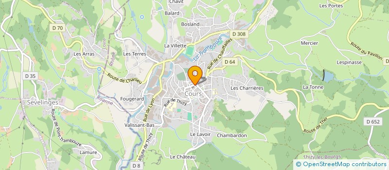 localisation de l'entreprise MONSIEUR ANDRE THIMONIER à COURS