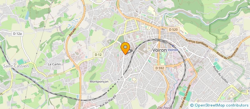 localisation de l'entreprise MONSIEUR ANDRE THOLLON à VOIRON