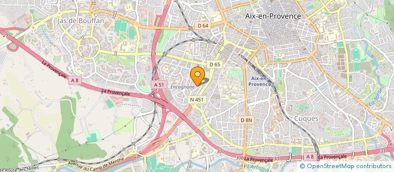 localisation de l'entreprise MONSIEUR ANDRE THOMAS  AIX-EN-PROVENCE