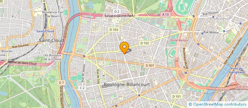 localisation de l'entreprise MONSIEUR ANDRE THOMAS à BOULOGNE-BILLANCOURT