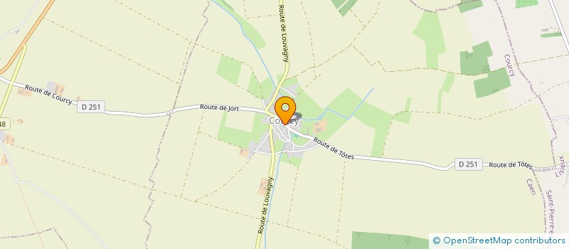 localisation de l'entreprise MONSIEUR ANDRE THOMAS  COURCY