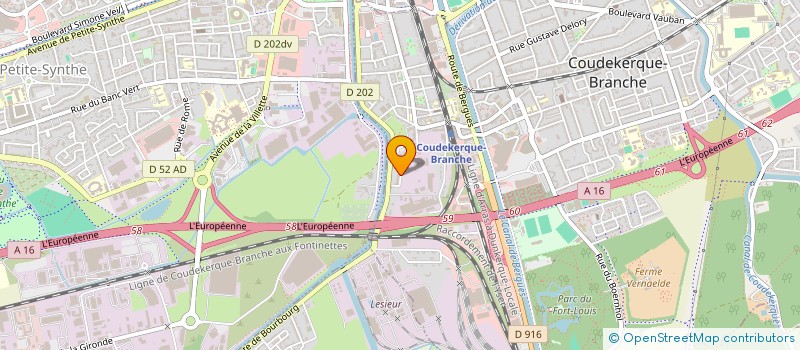 localisation de l'entreprise MONSIEUR ANDRE THOMAS  COUDEKERQUE-BRANCHE