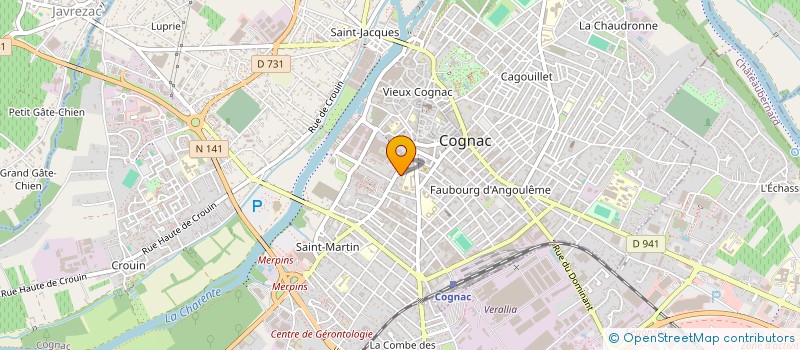 localisation de l'entreprise MONSIEUR ANDRE THOUARD  COGNAC