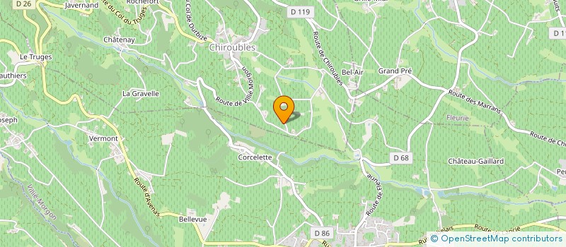 localisation de l'entreprise MONSIEUR ANDRE TOMATIS  CHIROUBLES