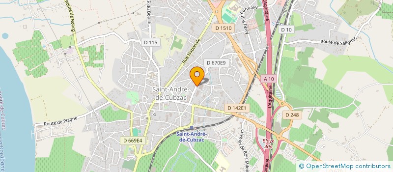 localisation de l'entreprise MONSIEUR ANDRE TOURNIER  SAINT-ANDRE-DE-CUBZAC