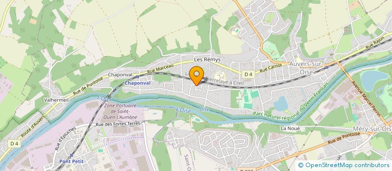 localisation de l'entreprise MONSIEUR ANDRE TOUTAIN à AUVERS-SUR-OISE