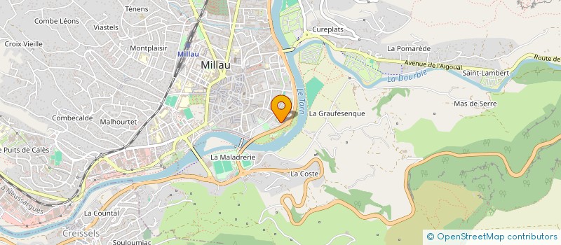 localisation de l'entreprise MONSIEUR ANDRE TREILLET  SAINT-GEORGES-DE-LUZENCON