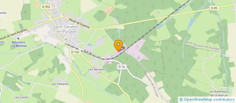 localisation de l'entreprise MONSIEUR ANDRE TRIBUT à SAINT-SAUVEUR-EN-PUISAYE