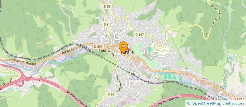 localisation de l'entreprise MONSIEUR ANDRE TRIOMPHE  TARARE