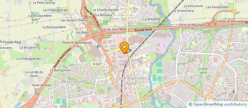 localisation de l'entreprise MONSIEUR ANDRE TRUBERT  SAINT-GREGOIRE