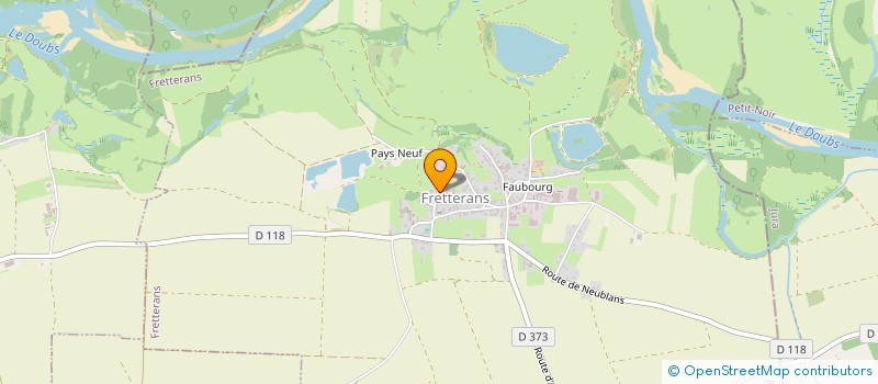 localisation de l'entreprise MONSIEUR ANDRE TRULLARD  FRETTERANS