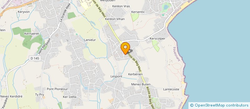 localisation de l'entreprise MONSIEUR ANDRE URIEN à FOUESNANT