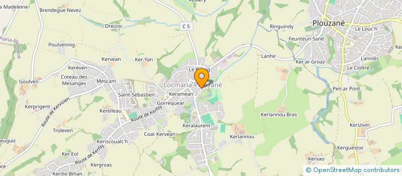 localisation de l'entreprise MONSIEUR ANDRE URVOAS  LOCMARIA-PLOUZANE