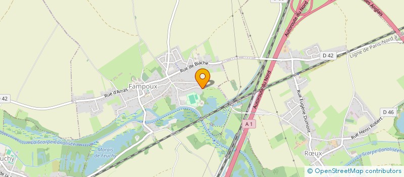 localisation de l'entreprise MONSIEUR ANDRE VAAST  FAMPOUX