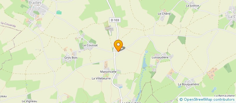 localisation de l'entreprise MONSIEUR ANDRE VACHER à AIGONDIGNE