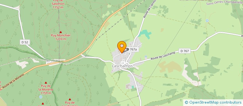 localisation de l'entreprise MONSIEUR ANDRE VACHER  SAINT-GENES-CHAMPANELLE