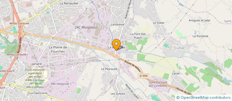 localisation de l'entreprise MONSIEUR ANDRE VALDENAIRE à ALBI